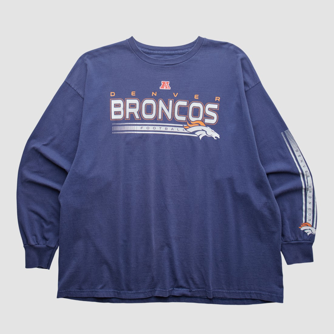 Denver Broncos NFL 2000s Long Sleeve T-shirt Navy Vintage | Fanatics