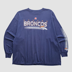 Denver Broncos NFL 2000s Long Sleeve T-shirt Navy Vintage | Fanatics