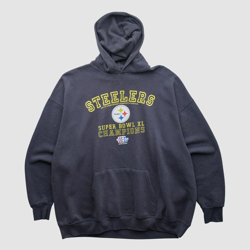 Pittsburgh Steelers 2006 Hooded Pullover Sweatshirt Black Vintage | Fanatics
