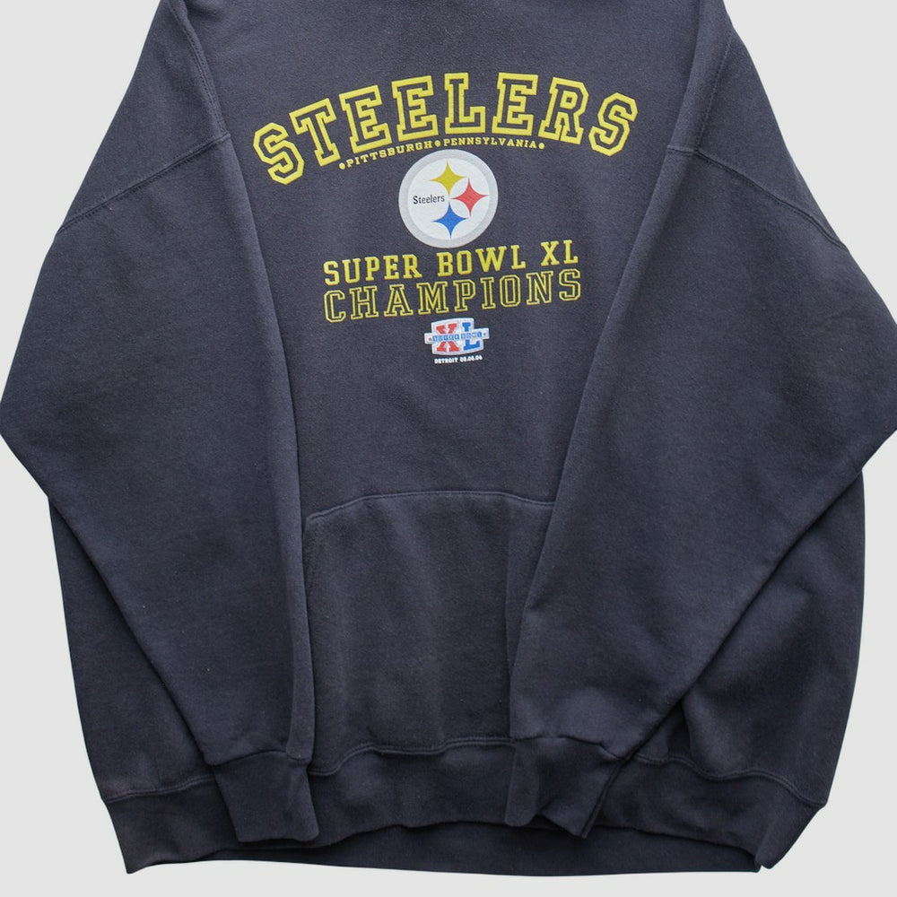 Pittsburgh Steelers 2006 Hooded Pullover Sweatshirt Black Vintage | Fanatics