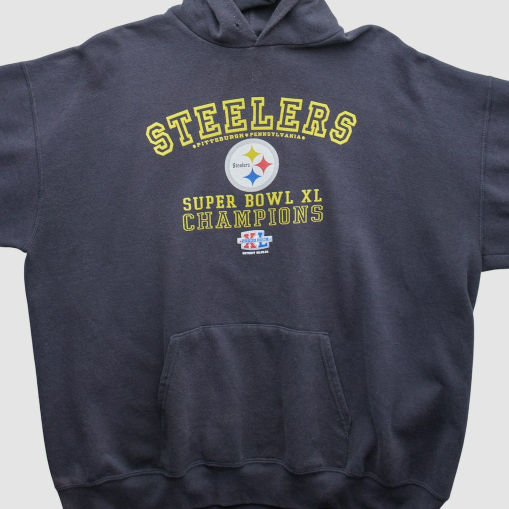 Pittsburgh Steelers 2006 Hooded Pullover Sweatshirt Black Vintage | Fanatics