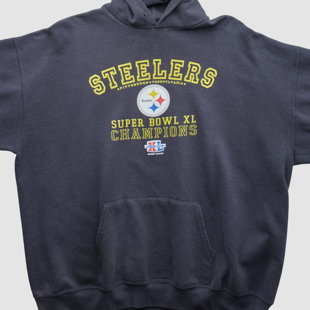 Pittsburgh Steelers 2006 Hooded Pullover Sweatshirt Black Vintage | Fanatics