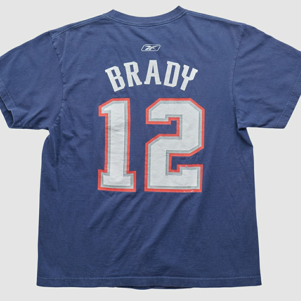 New England Patriots Reebok 2000s T-shirt Blue Vintage | Fanatics