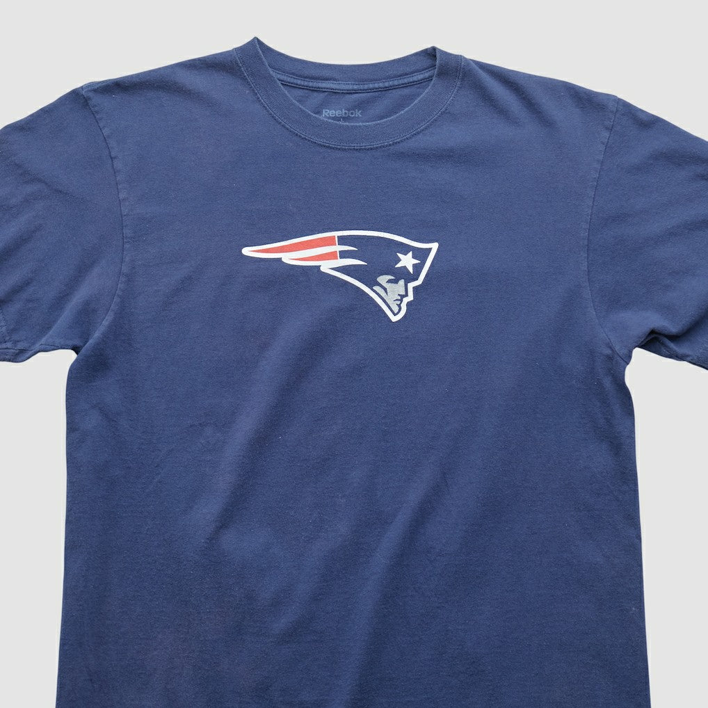 New England Patriots Reebok 2000s T-shirt Blue Vintage | Fanatics