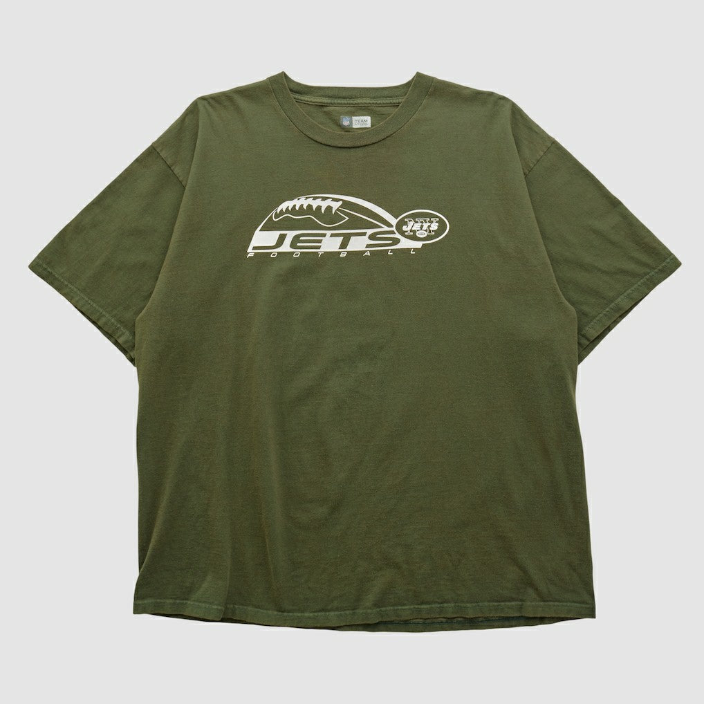 New York Jets NFL 2000s T-shirt Olive Vintage | Fanatics