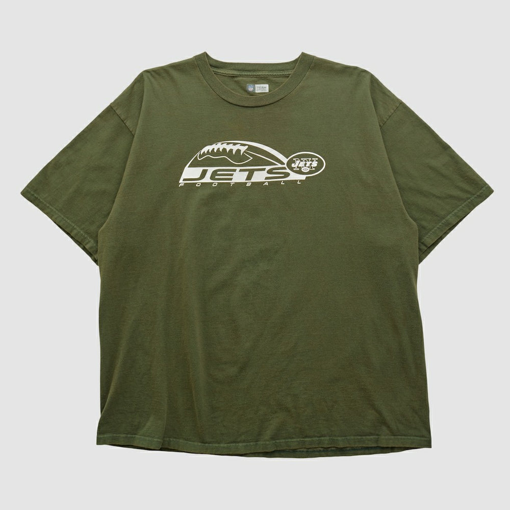 New York Jets NFL 2000s T-shirt Olive Vintage | Fanatics