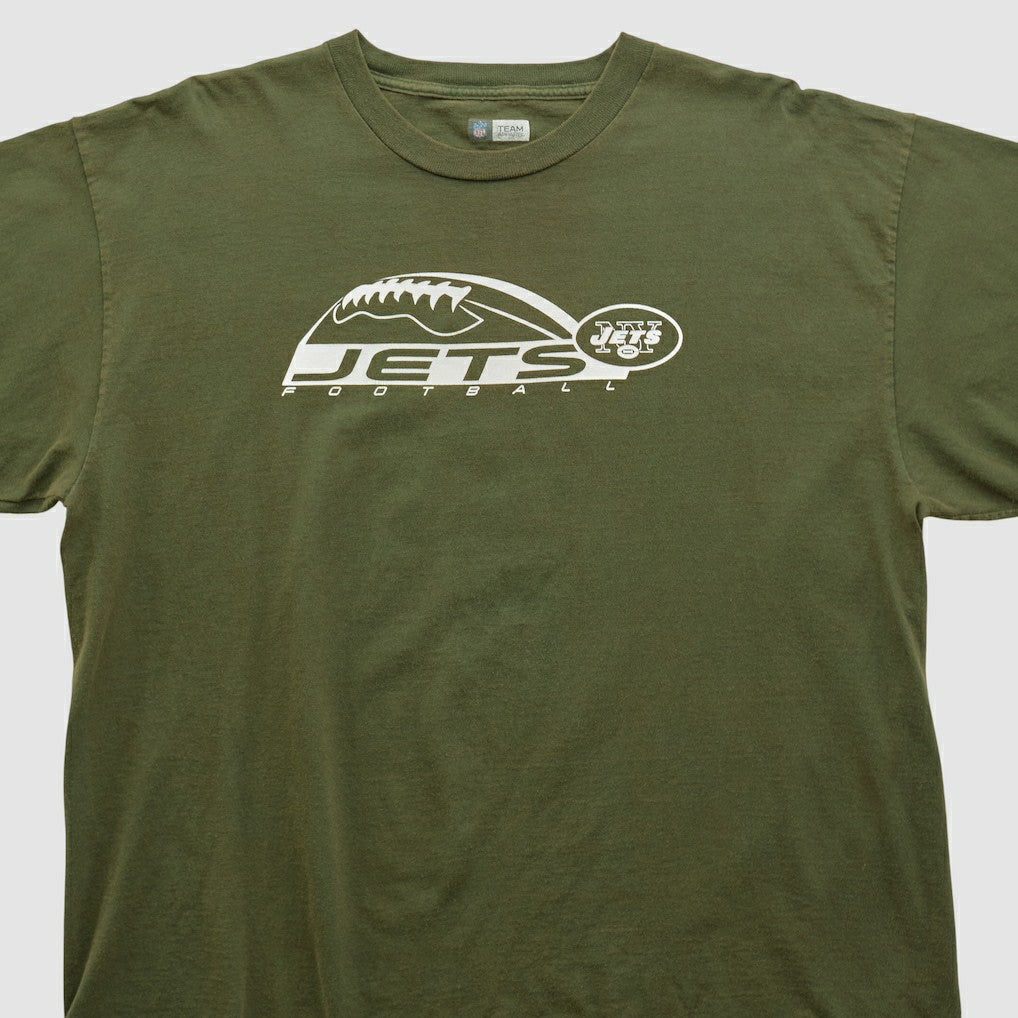 New York Jets NFL 2000s T-shirt Olive Vintage | Fanatics