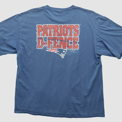 New England Patriots 2000s T-shirt Blue Vintage | Fanatics