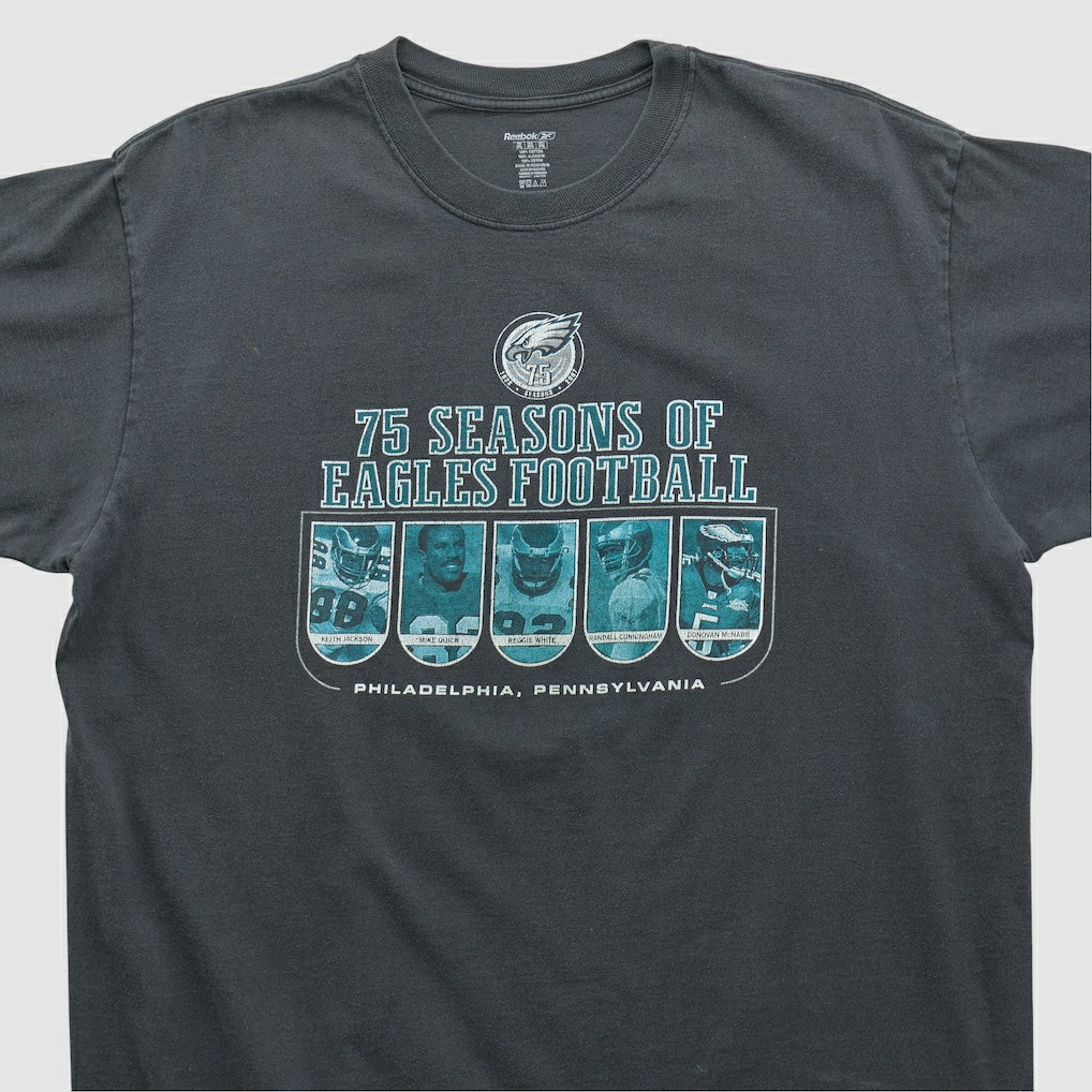 Philadelphia Eagles Reebok 2007 T-shirt Black Vintage | Fanatics