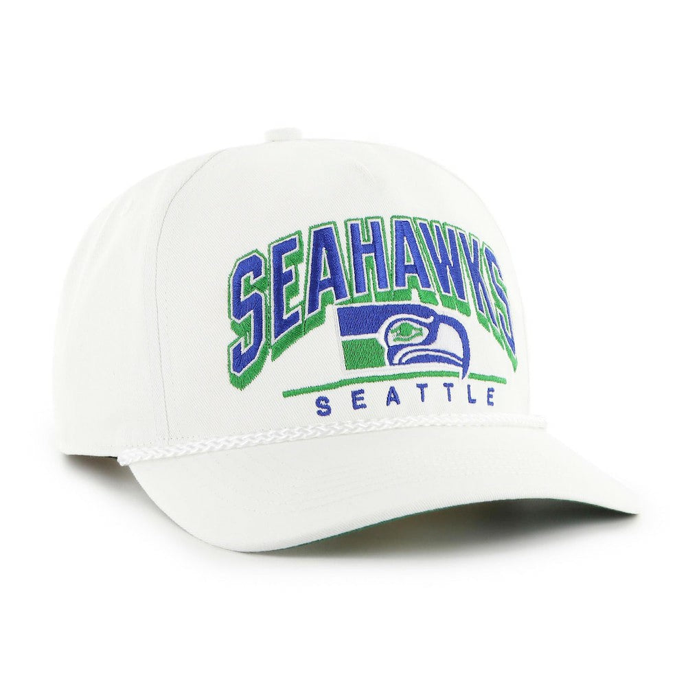 Seattle Seahawks '47 Coltrane Throwback Rope Hitch Adjustable Hat White | 47 brand