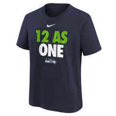Seattle Seahawks Youth 12 As One T-Shirt College Navy | Nike for Sale