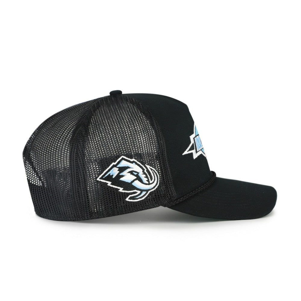 Utah Mammoth '47 Frame Out Mesh Rope Hitch Adjustable Hat - Black - NHL