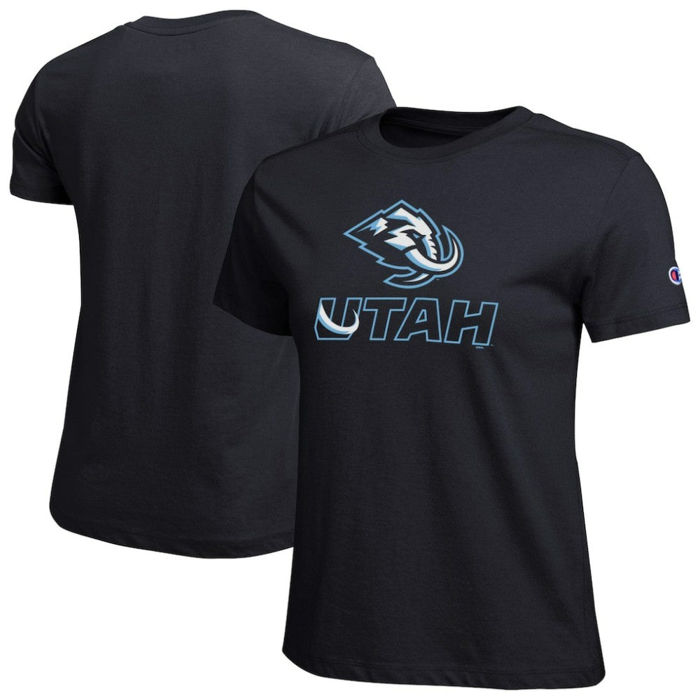 Utah Mammoth Champion Women's Wordmark Lockup T-Shirt - Black - NHL
