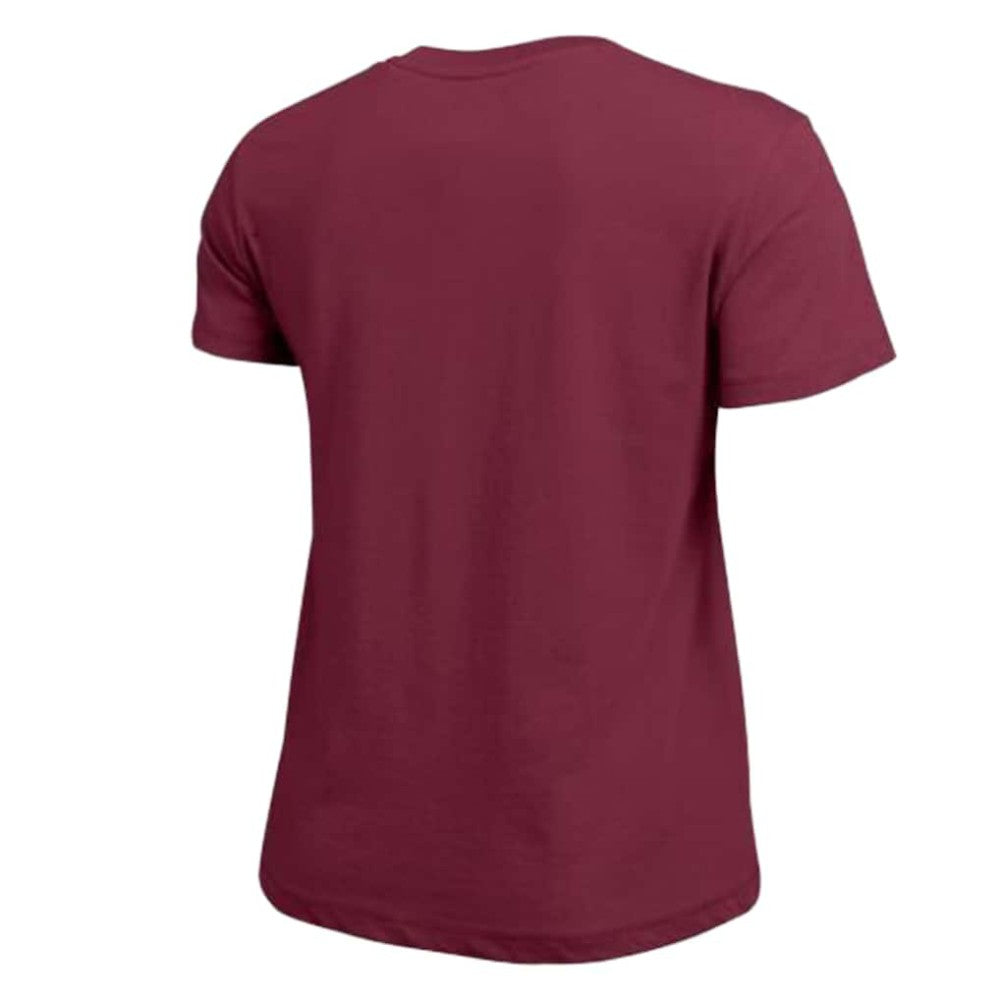 Colorado Avalanche Champion Women's Arch Mascot Logo T-Shirt - Burgundy - NHL