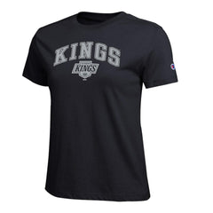 Los Angeles Kings Champion Women's Arch Mascot Logo T-Shirt - Black - NHL