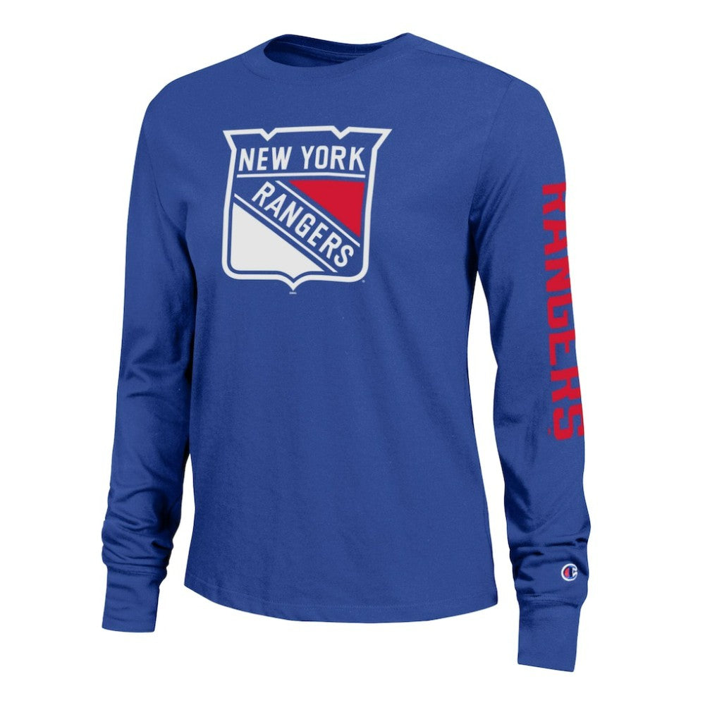 New York Rangers Champion Women's 2-Hit Long Sleeve T-Shirt - Royal - NHL