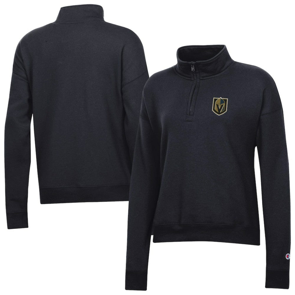 Vegas Golden Knights Champion Women's Powerblend Quarter-Zip Sweatshirt - Black - NHL