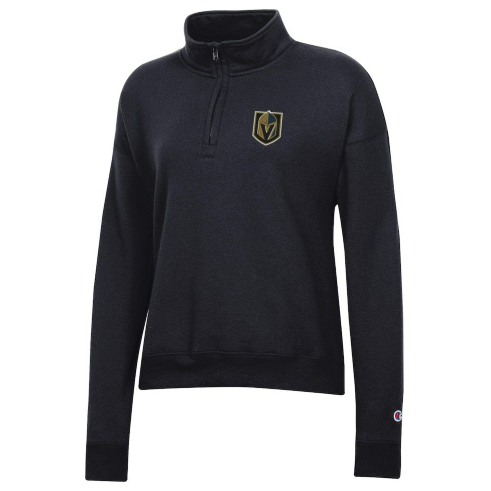 Vegas Golden Knights Champion Women's Powerblend Quarter-Zip Sweatshirt - Black - NHL