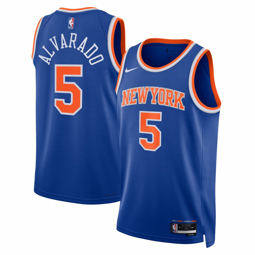 José Alvarado New York Knicks Unisex Swingman Jersey Icon Edition Blue - NBA