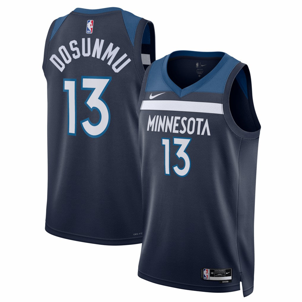Ayo Dosunmu Minnesota Timberwolves Unisex Swingman Jersey Icon Edition Navy - NBA