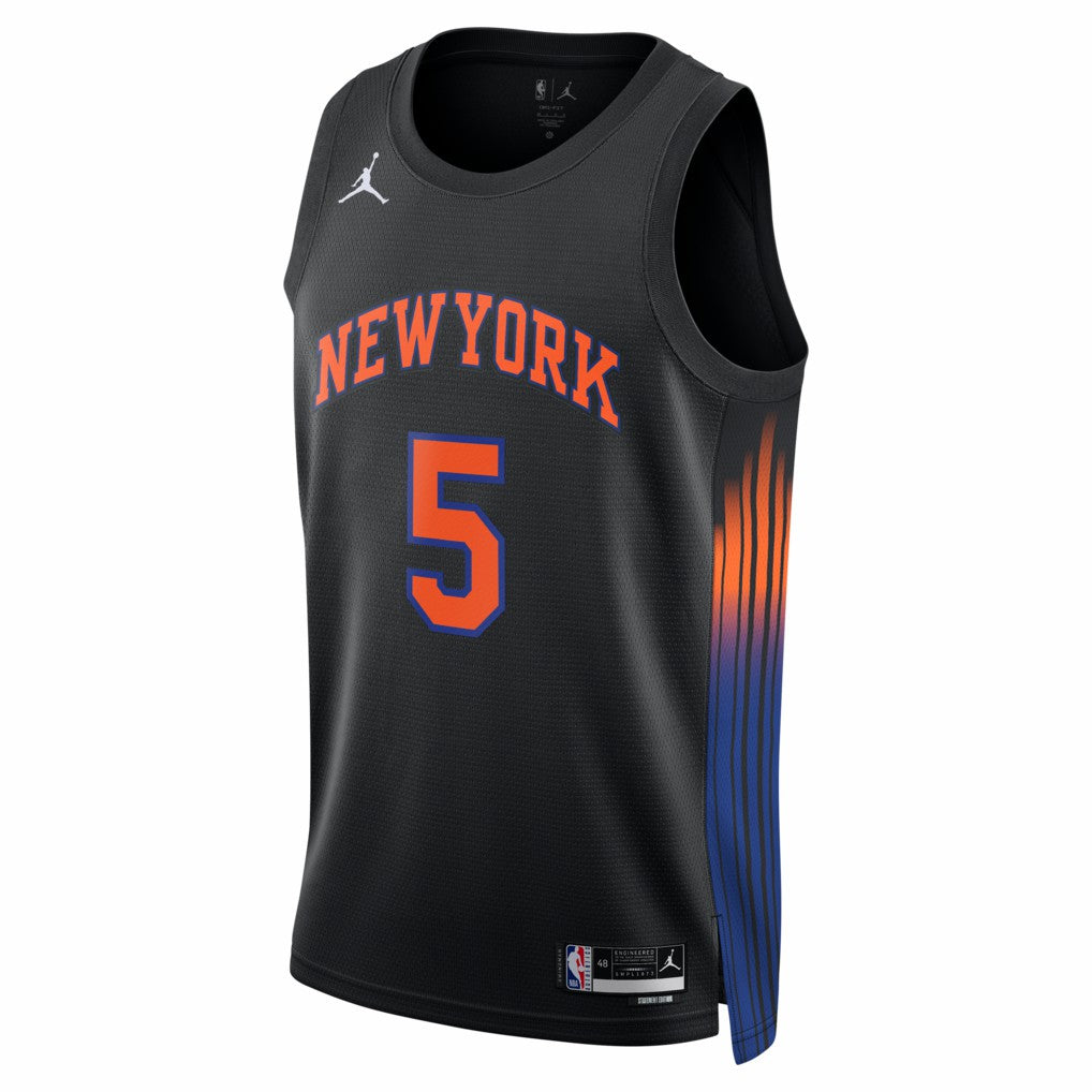 José Alvarado New York Knicks Jordan Brand Unisex Swingman Jersey Statement Edition Black - NBA