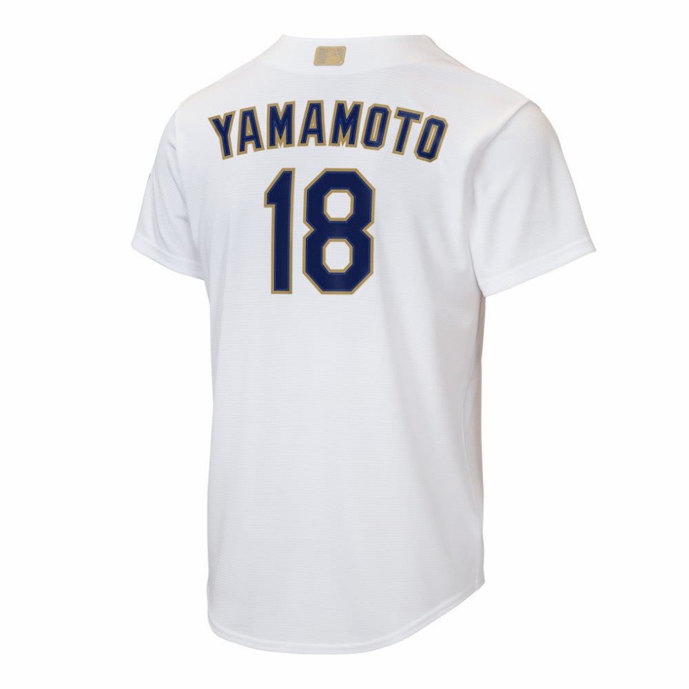 Yoshinobu Yamamoto Los Angeles Dodgers Nike Youth 2026 Gold Collection Home Replica Jersey - MLB