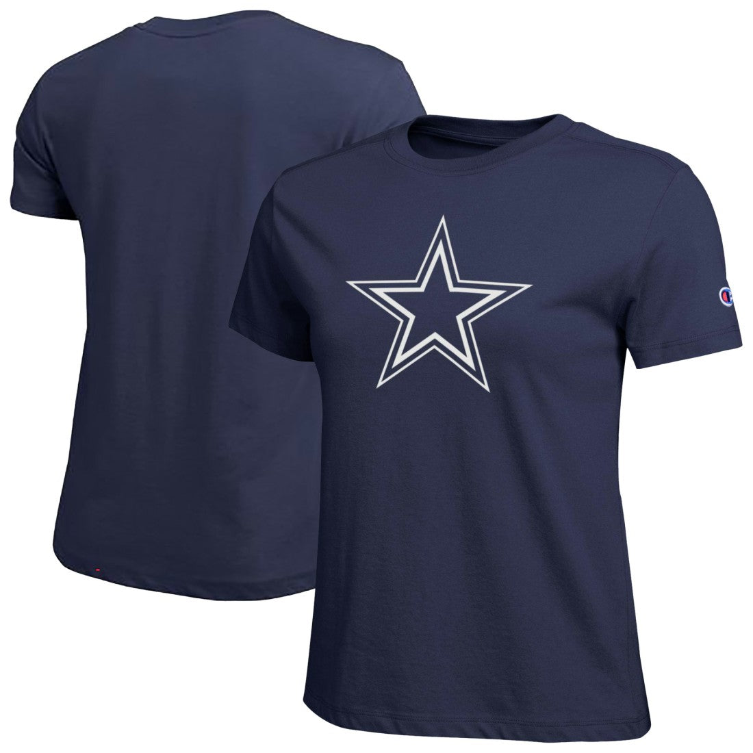 Dallas Cowboys Champion Women's Logo T-Shirt Navy | NFL