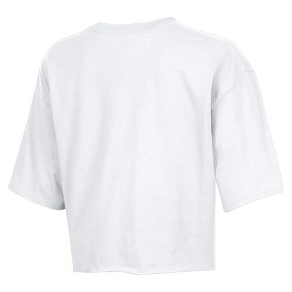 Dallas Cowboys Champion Women's Boyfriend Cropped T-Shirt White | NFL