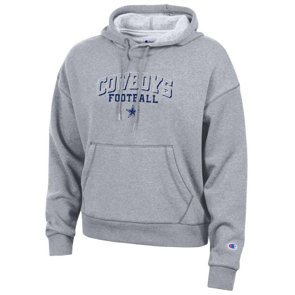 Dallas Cowboys Champion Women's Triumph Tri-Blend Hoodie Heather Gray | NFL