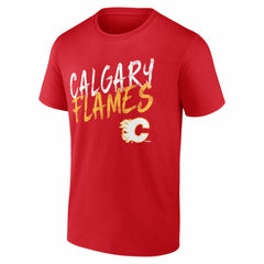 Calgary Flames Big & Tall Hustle Personalized Name & Number T-Shirt - Red - NHL