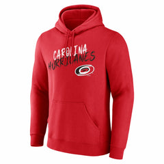 Carolina Hurricanes Hustle Personalized Name & Number Hoodie - Red - NHL