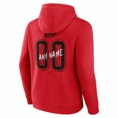 Carolina Hurricanes Hustle Personalized Name & Number Hoodie - Red - NHL