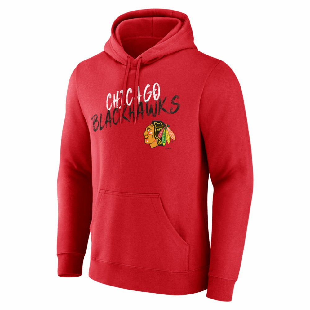 Chicago Blackhawks Hustle Personalized Name & Number Hoodie - Red - NHL