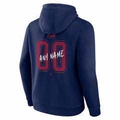 Colorado Avalanche Big & Tall Hustle Personalized Name & Number Hoodie - Navy - NHL
