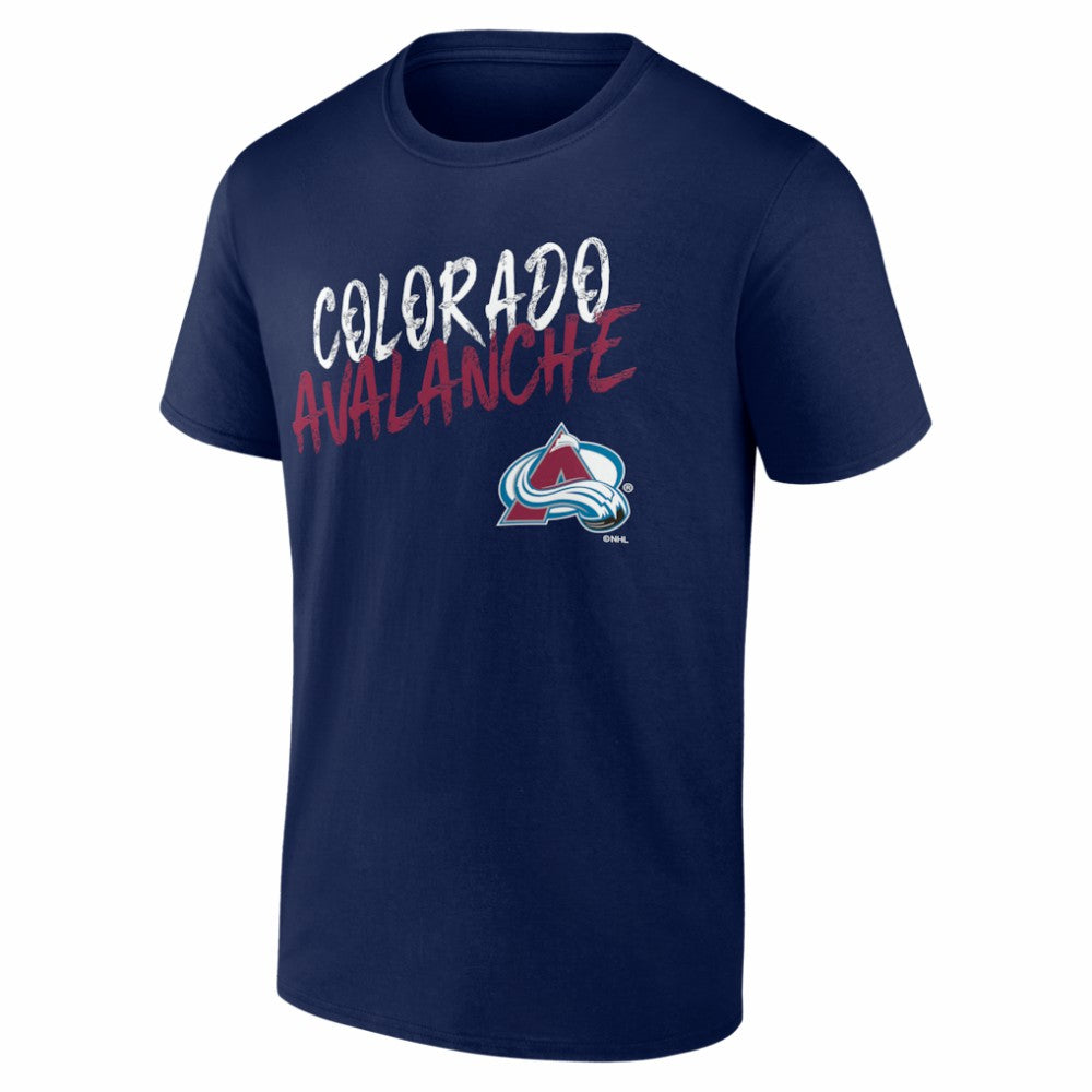 Colorado Avalanche Hustle Personalized Name & Number T-Shirt - Navy - NHL