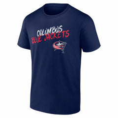 Columbus Blue Jackets Hustle Personalized Name & Number T-Shirt - Navy - NHL