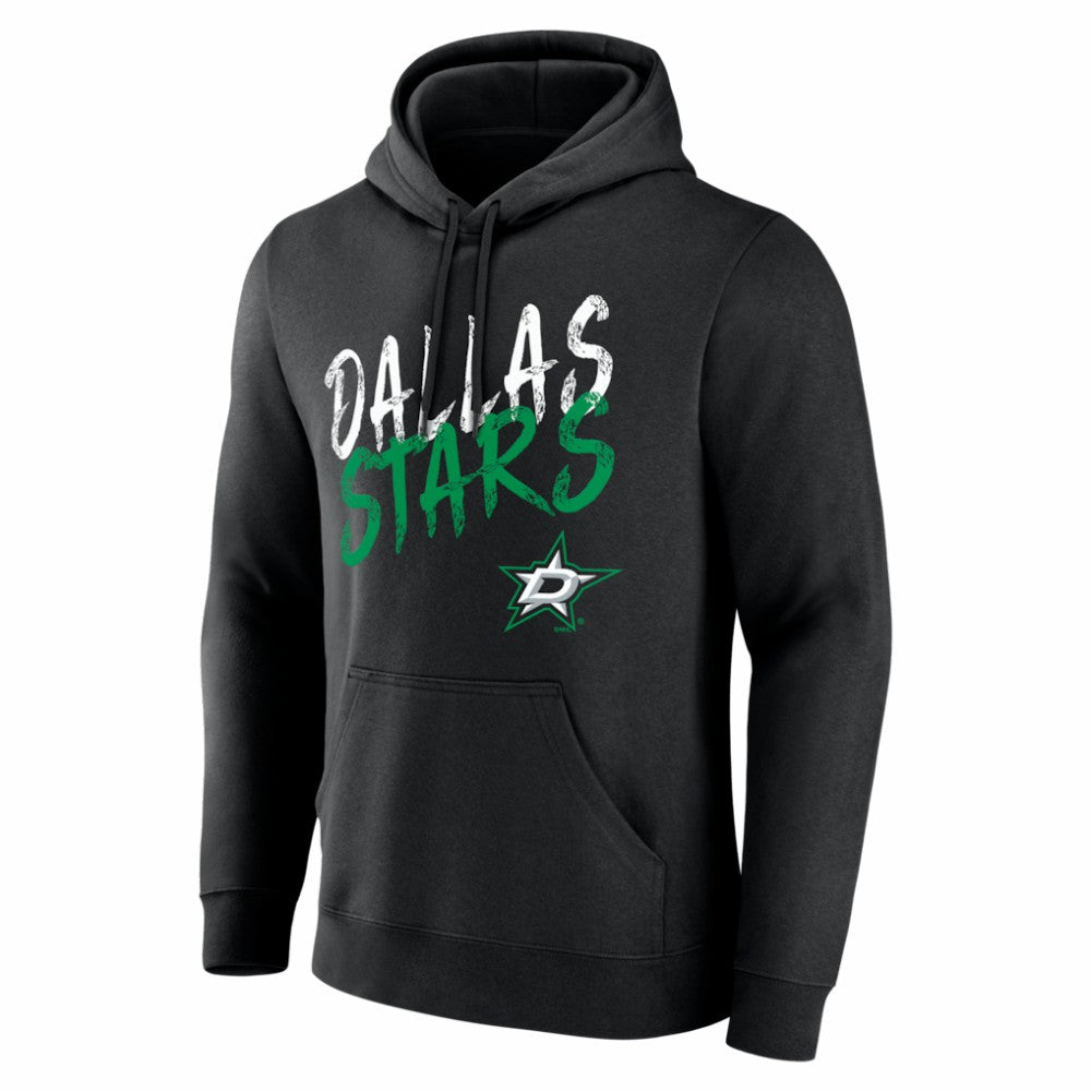 Dallas Stars Big & Tall Hustle Personalized Name & Number Hoodie - Black - NHL