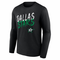 Dallas Stars Hustle Personalized Name & Number Long Sleeve T-Shirt - Black - NHL