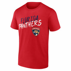 Florida Panthers Hustle Personalized Name & Number T-Shirt - Red - NHL