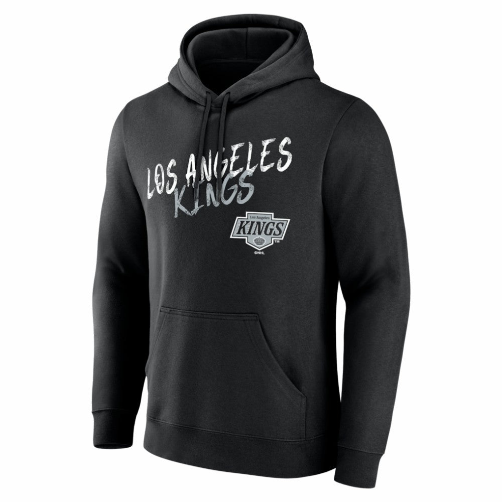 Los Angeles Kings Big & Tall Hustle Personalized Name & Number Hoodie - Black - NHL