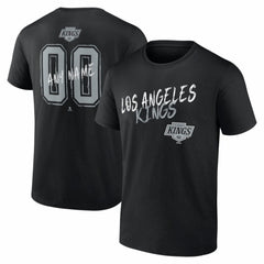 Los Angeles Kings Big & Tall Hustle Personalized Name & Number T-Shirt - Black - NHL