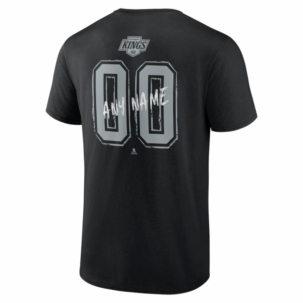 Los Angeles Kings Hustle Personalized Name & Number T-Shirt - Black - NHL