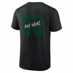 Minnesota Wild Big & Tall Hustle Personalized Name & Number T-Shirt - Black - NHL