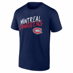 Montreal Canadiens Hustle Personalized Name & Number T-Shirt - Navy - NHL
