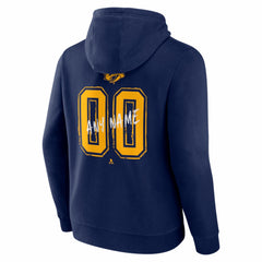 Nashville Predators Hustle Personalized Name & Number Hoodie - Navy - NHL