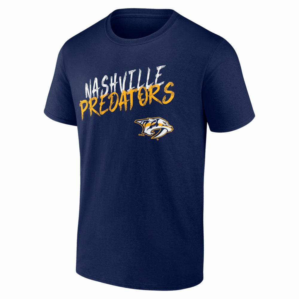 Nashville Predators Hustle Personalized Name & Number T-Shirt - Navy - NHL