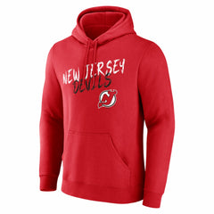 New Jersey Devils Hustle Personalized Name & Number Hoodie - Red - NHL