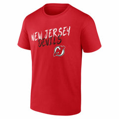 New Jersey Devils Hustle Personalized Name & Number T-Shirt - Red - NHL