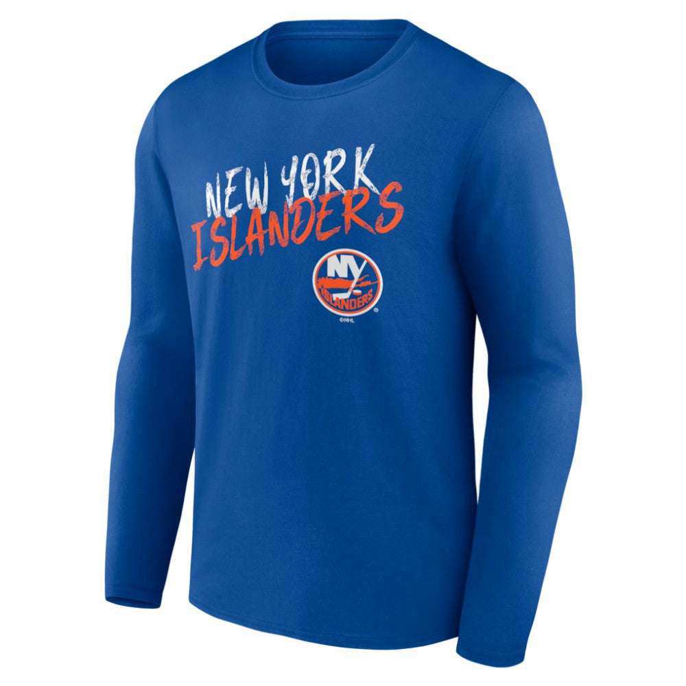 New York Islanders Hustle Personalized Name & Number Long Sleeve T-Shirt - Royal - NHL
