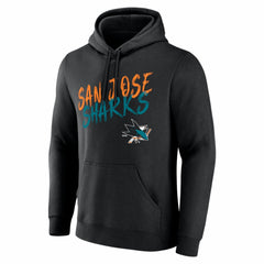 San Jose Sharks Hustle Personalized Name & Number Hoodie - Black - NHL